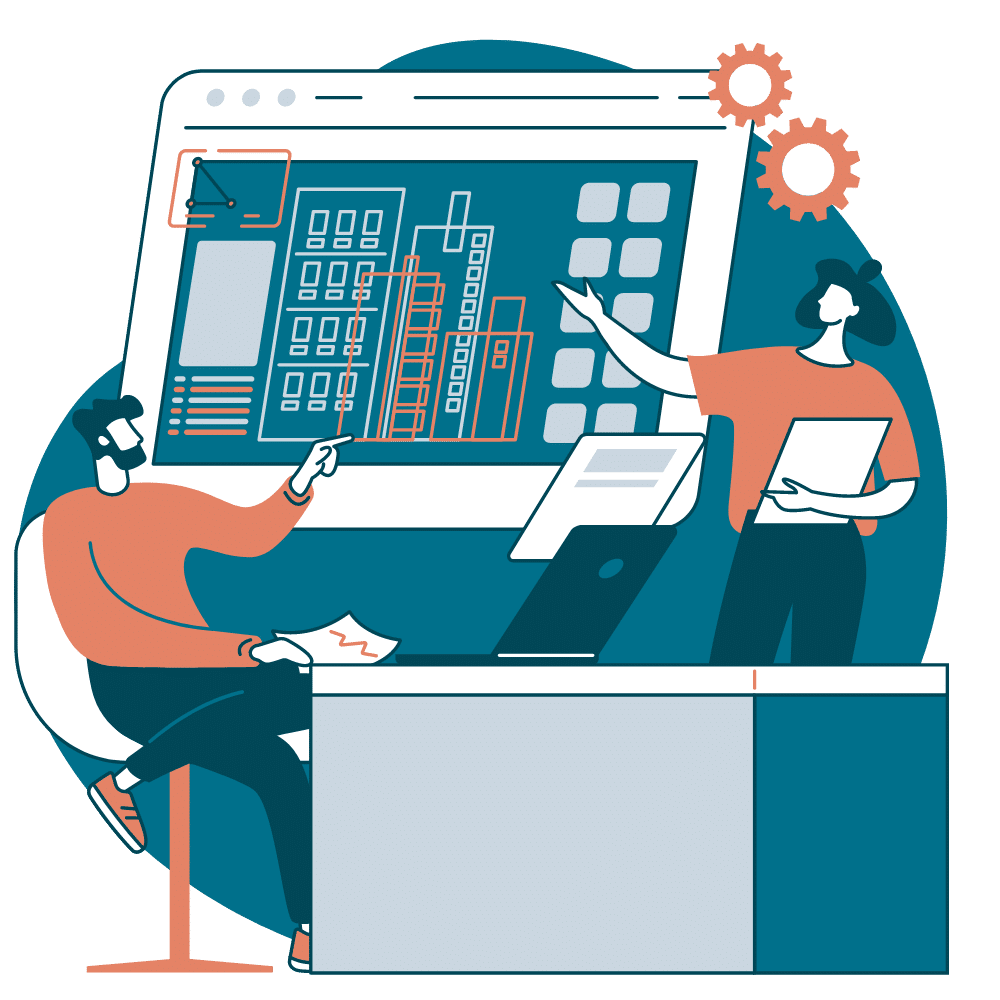 Grafik als Symbol für bewährte Methoden einer Digitalagentur